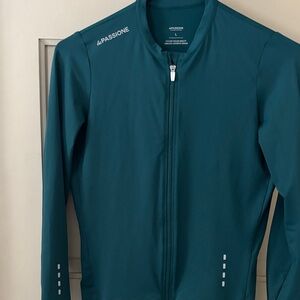 LaPassione Teal Full-Zip biking jacket